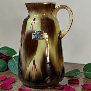 Bay Keramik Brown Pitcher Vase Cruet 5.5” West Germany 257-14 Mid-Century Modern